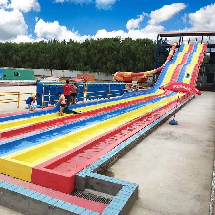 China Factory Supply Popular Water Park Slide Fiberglass Water Slide Rainbow Slide Amusement Playground