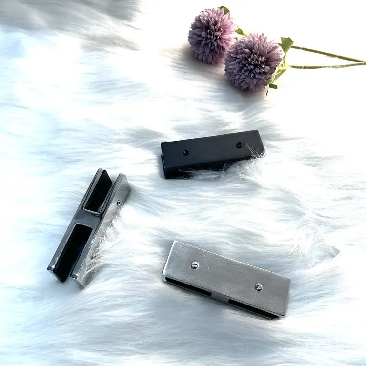 2205  stainless steel square shape glass handrail clamp clip