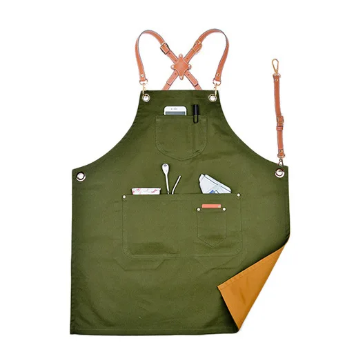 Cowboy apron printing barber milk tea shop coffee shop catering baking fashion apron