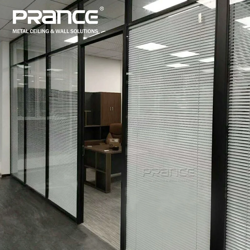 Clearly separated edible office glass partitions