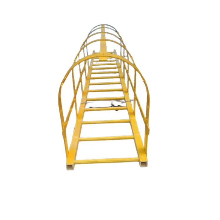24ft industry use frp grp composite fiberglass cage ladder