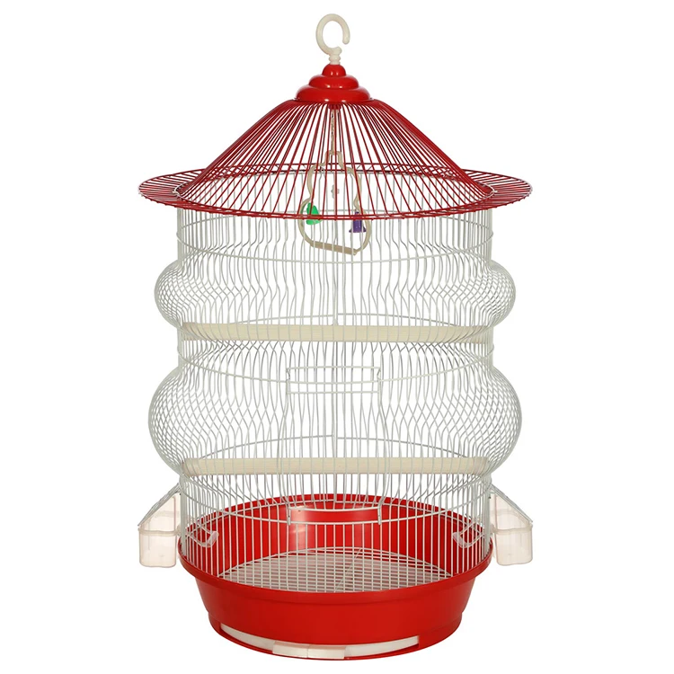 Hot Sales New Art Iron Medium Bird Cage Classic Round Bird Cage