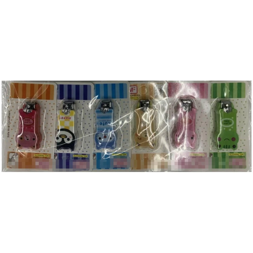 Nail Clipper Set Private Label Nail Care Trimming Tools Manicure Pedicure Set 10pcs/Card Nail Clippers with Key Chain Holder
