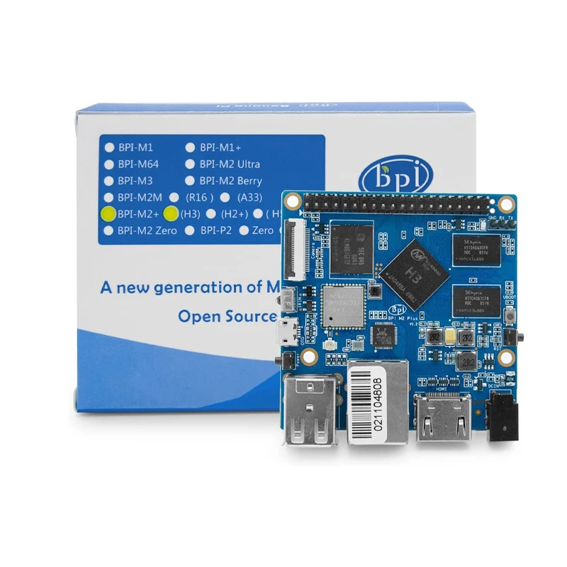 Banana pi M2 Plus (BPI-M2+) Singal Board Computer 1GB RAM 8GB EMMC