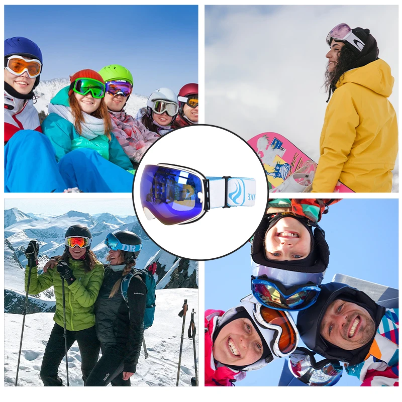 Manufacturer for custom ski goggles strap fashion snow eyewear elastic ski helmet goggles strap