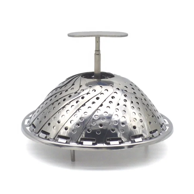 Stainless Steel For Pot Folding Collapsible Steamer Basket