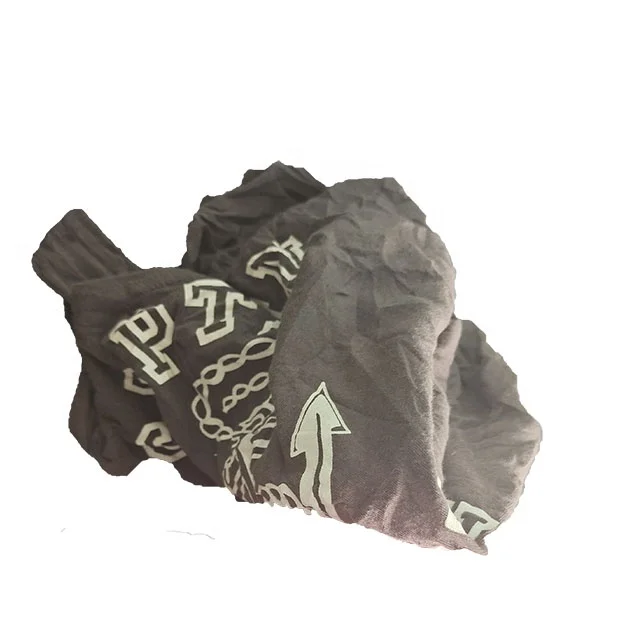 Industrial Cleaning Rags 100% Cotton Mixed Color Used Printed T Shirt Rags Ship Wiping Rags