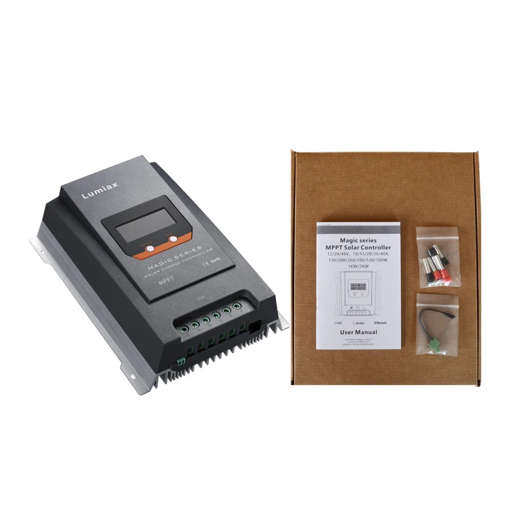 40A 12V 24V solar power battery controller mppt solar charge controller for solar home system solar panel