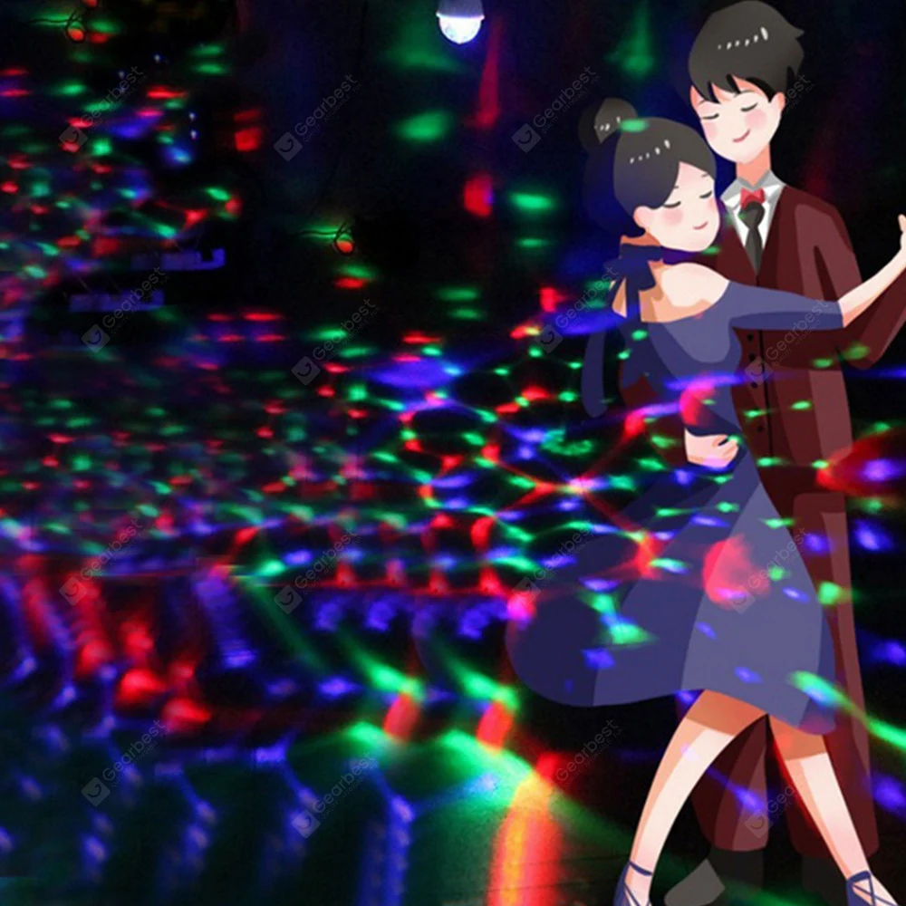 LED Rotating Bulb Home KTV Flash Stage Lighting Room Bungee Light Flashing Light Magic Ball