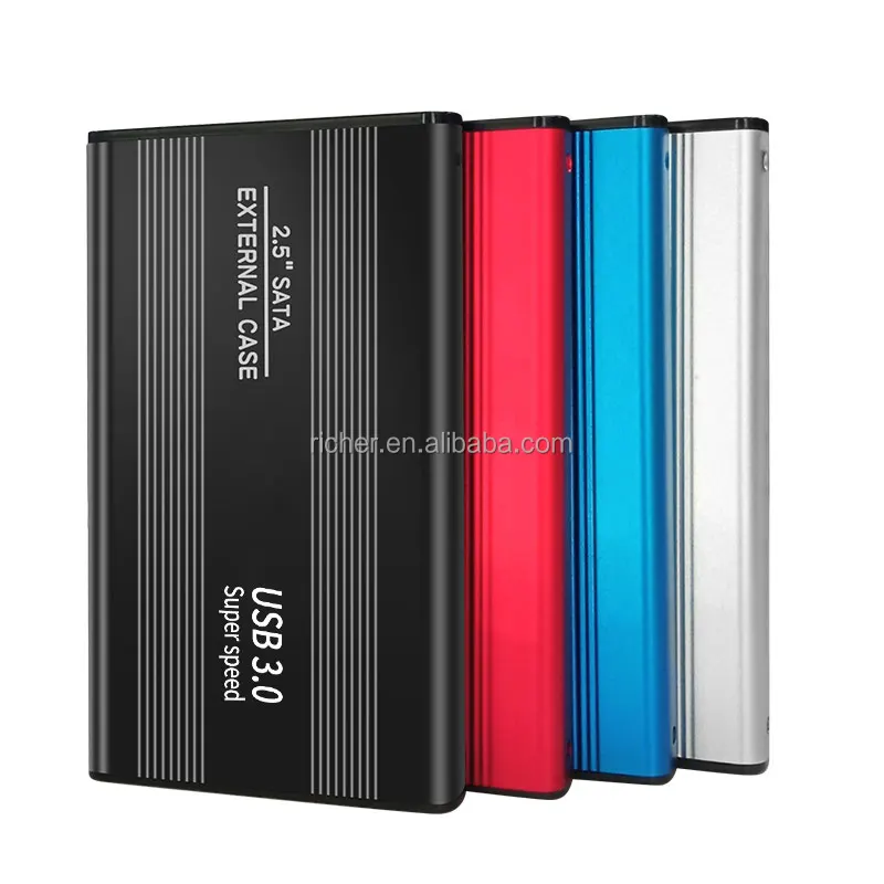 Cheap aluminum usb 2.0 sata nas external 2.5 inch hdd enclosure 15mm cases hdd case aluminum enclosure