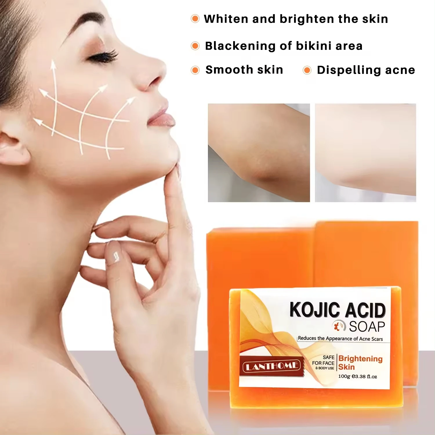 New Arrival Skin Care Soap Original Kojic Soap Private Label  Exfoliating Soap Smooth As Silk