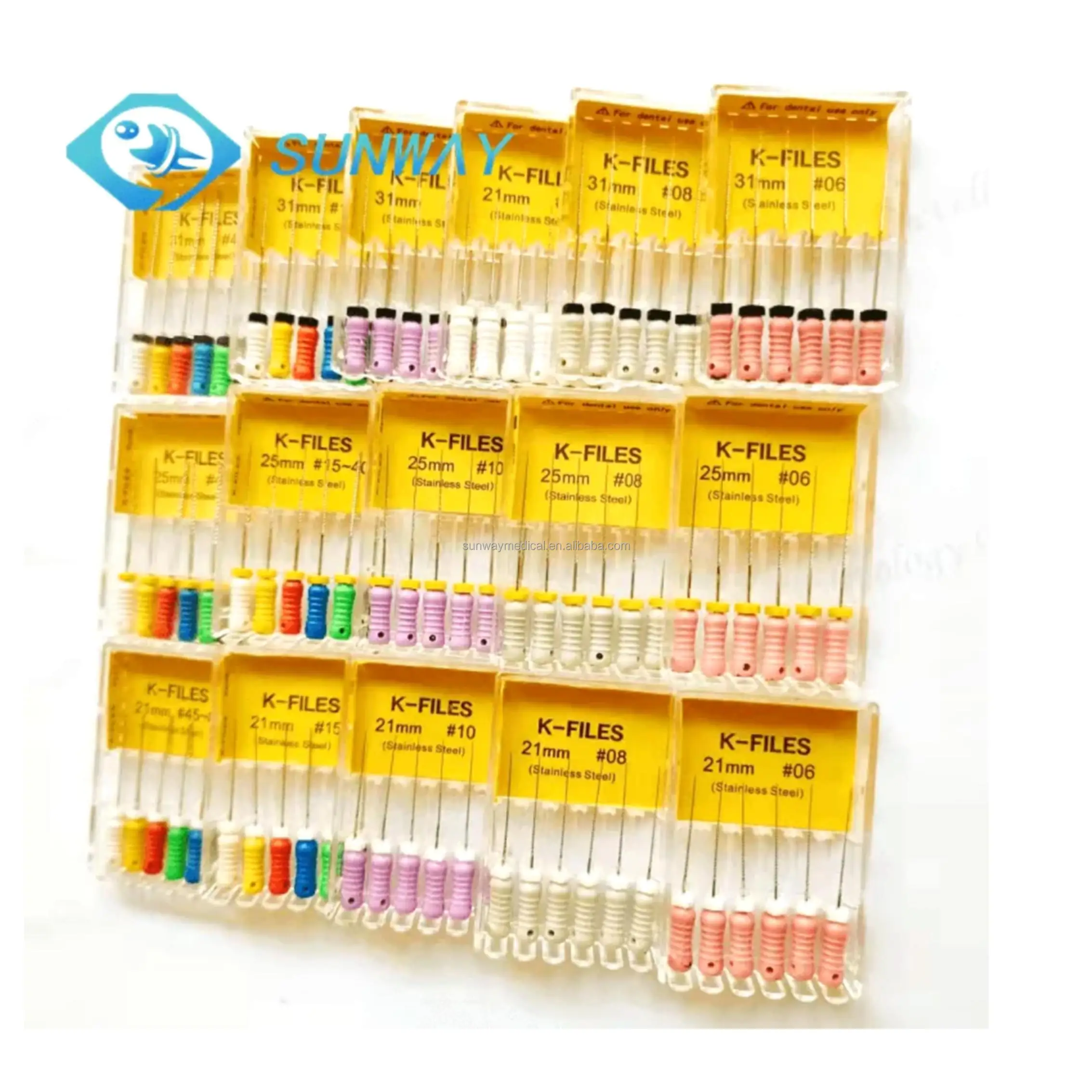 Sunway Factory price high quality dental consumable stainless steel k files
