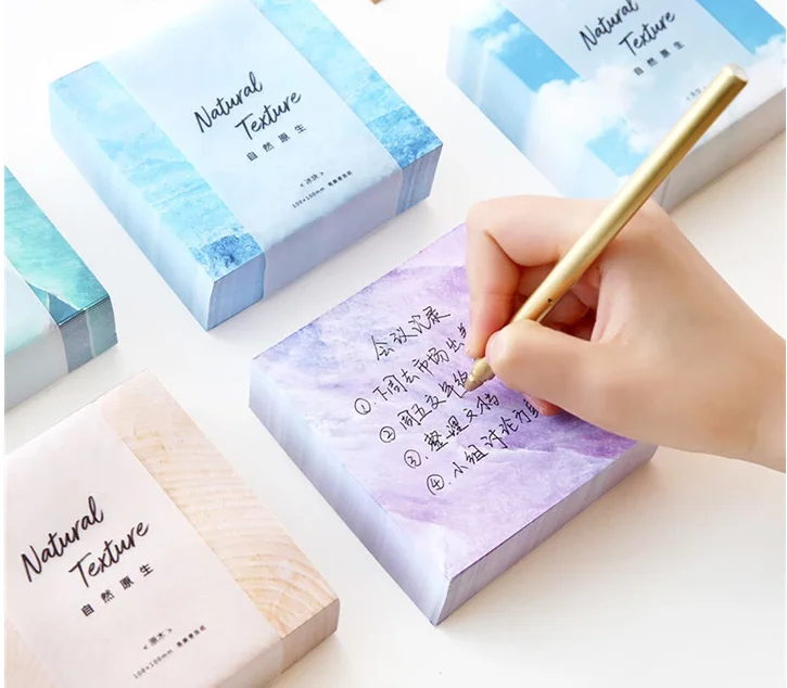 2022 yiwu new stationery products wholesale custom printed school paper notepad sticky note book sticky