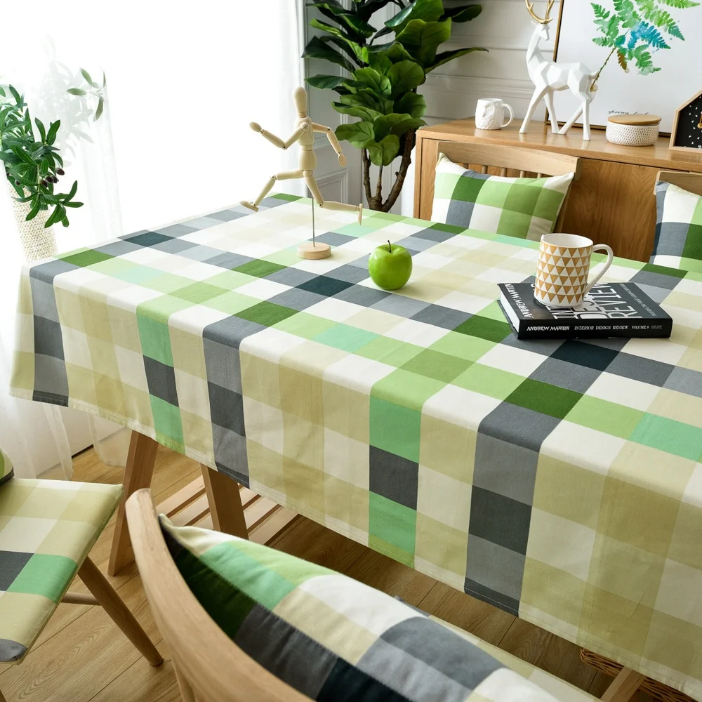 High quality Nordic cotton printing table cloth custom tea table cloth
