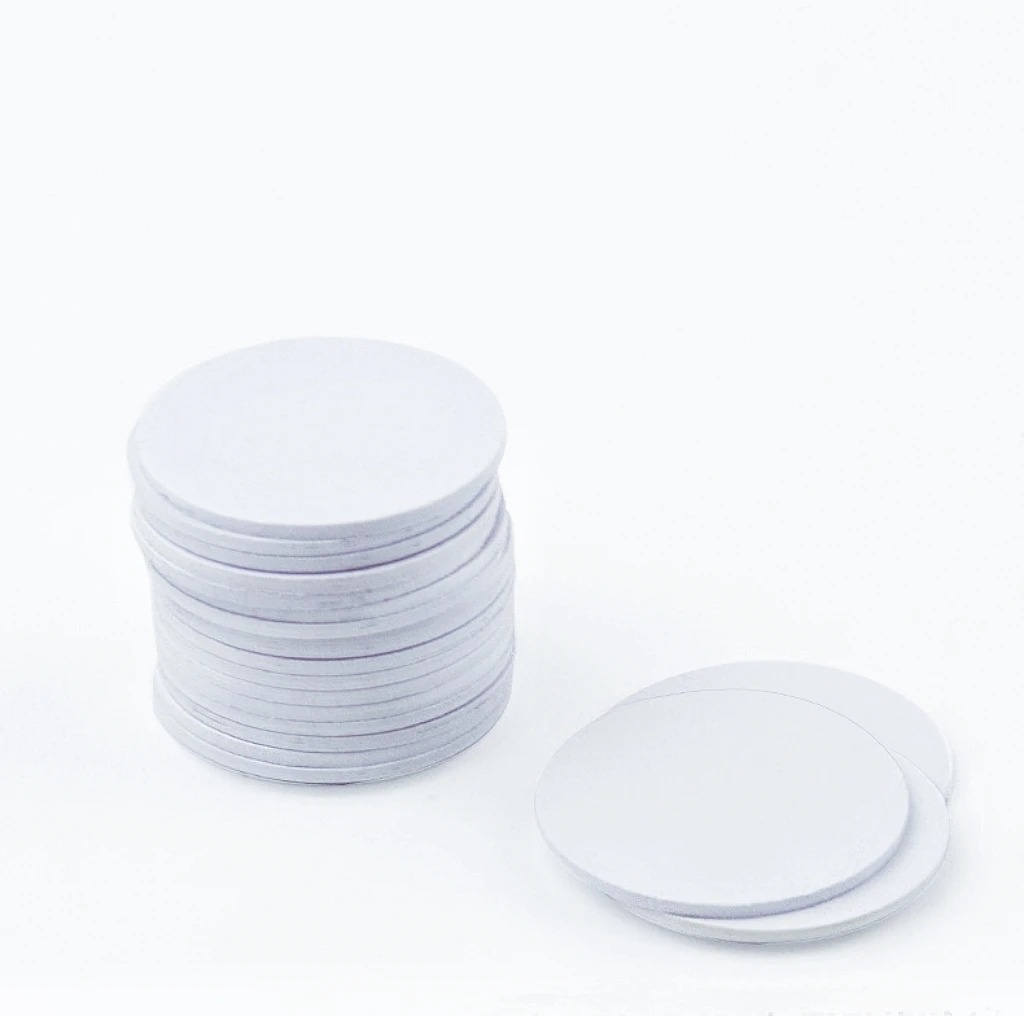 Custom Printed 13.56mhz QR Code 215 NFC ABS/Plastic Waterproof RFID Patrol Coin Passive Card Adhesive Tag