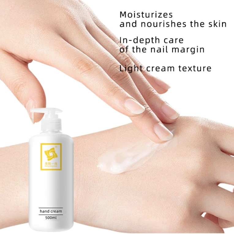 Oem Free Private Label Design Natural Skincare Whitening Moisrturizing Smoothing 500g Hand Cream