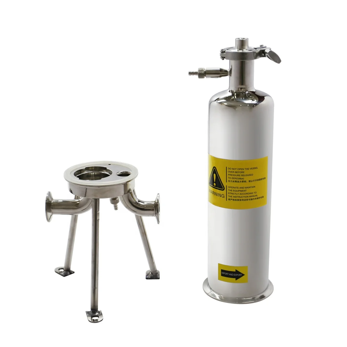 Meet Hygienic Standards AISI 316L Olive Palm Biodiesel Animal Fat Rapeseed Oil Cartridge Stainless Steel Housing