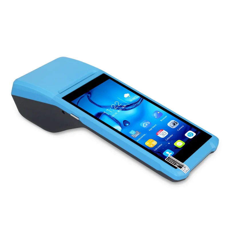 5.5 inch Handheld POS Android POS Terminal with 58 mm thermal receipt printer For Delivery app