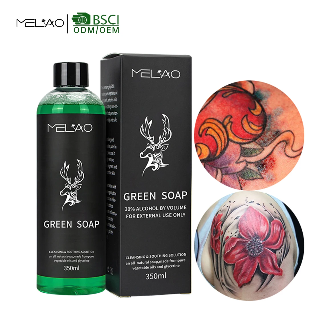 wholesale Hot selling Private label Tattoo Aftercare Moisturizing Anti Inflammatory Reduce Swelling Pain Tattoo cleansing soap