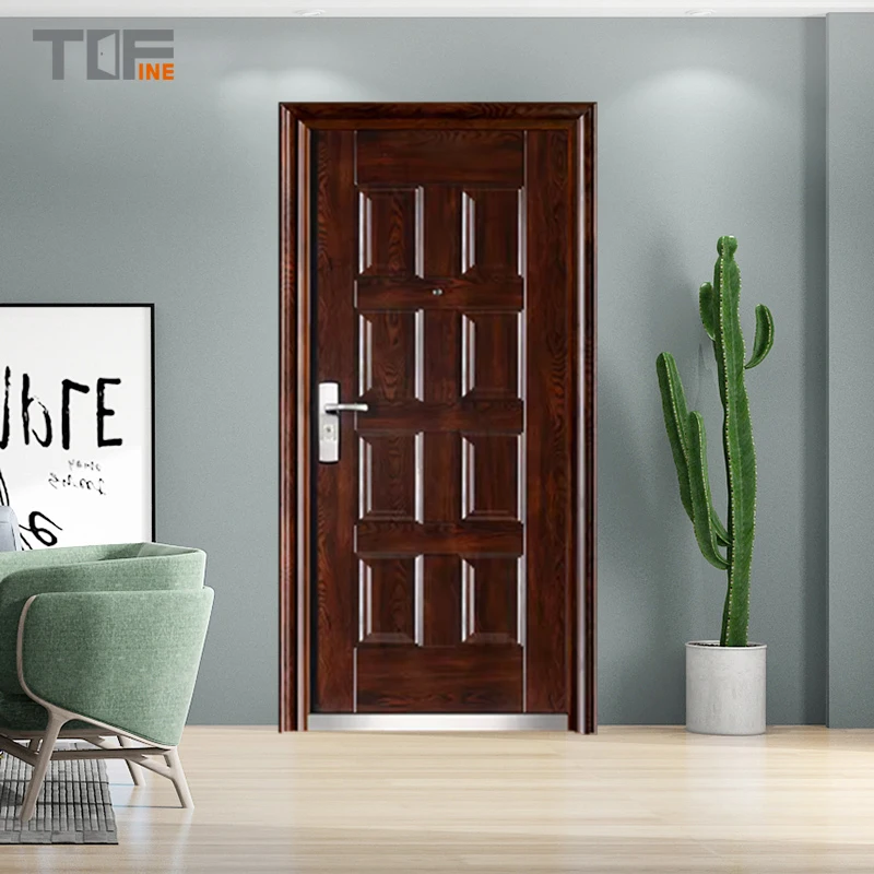 TOF Steel Security Door Germany Steel Wood Door Main Gate Designs