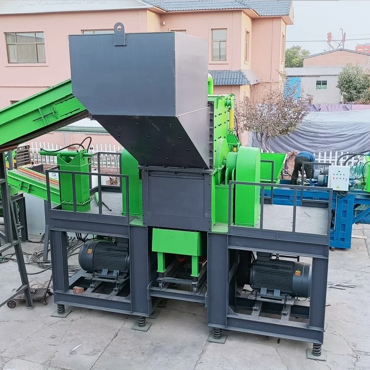 Waste Motor And Whole Car Body Engine Car wheel Bicycle and oil paint buckets  Nonferrous light steel Metal Shredder