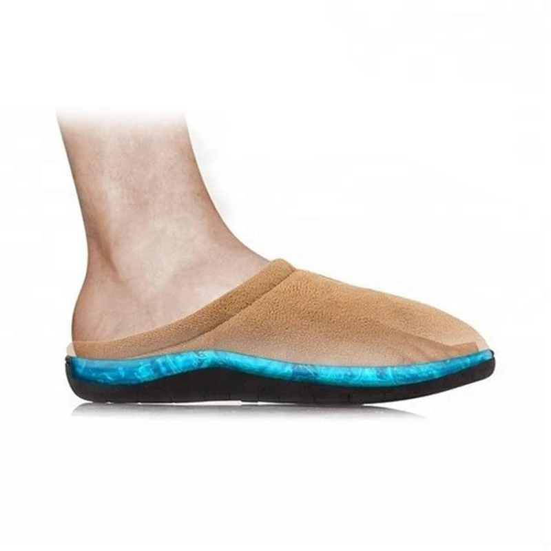 Комфортные мужские гелевые тапочки с гелевыми вставками Relax Dr.Comfort