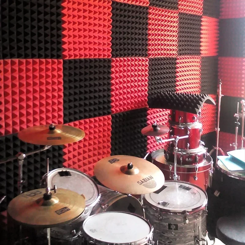 Wholesale Acoustic Soundproof Red Foam Panel Foam Sound Absorber Polyurethane Foam