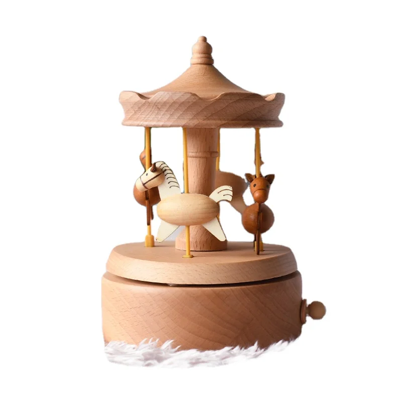 Music Box Hot Selling Customised  Wooden Custom Song Music Box For Holiday Gifts