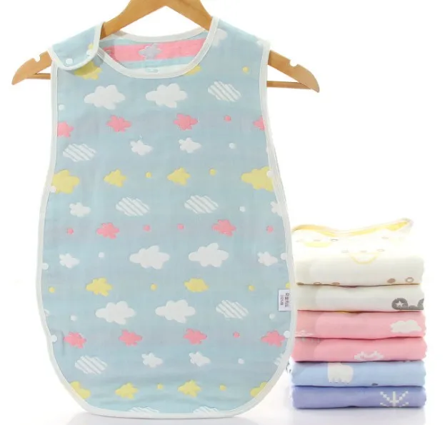 
100% Cotton Portable Summer Swaddle Vest Baby Sleeping Bag For Newborn Babies 