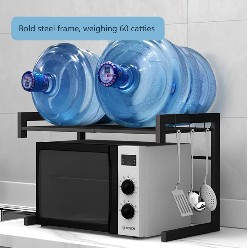 Wholesale Metal Kitchen Storage 2 Tier Adjustable Microwave Oven Rack