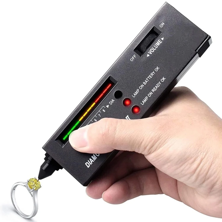 Good jewelry pen tester new diamond tester digital professional diamond tester tool with led Indicator diamond selector ii price