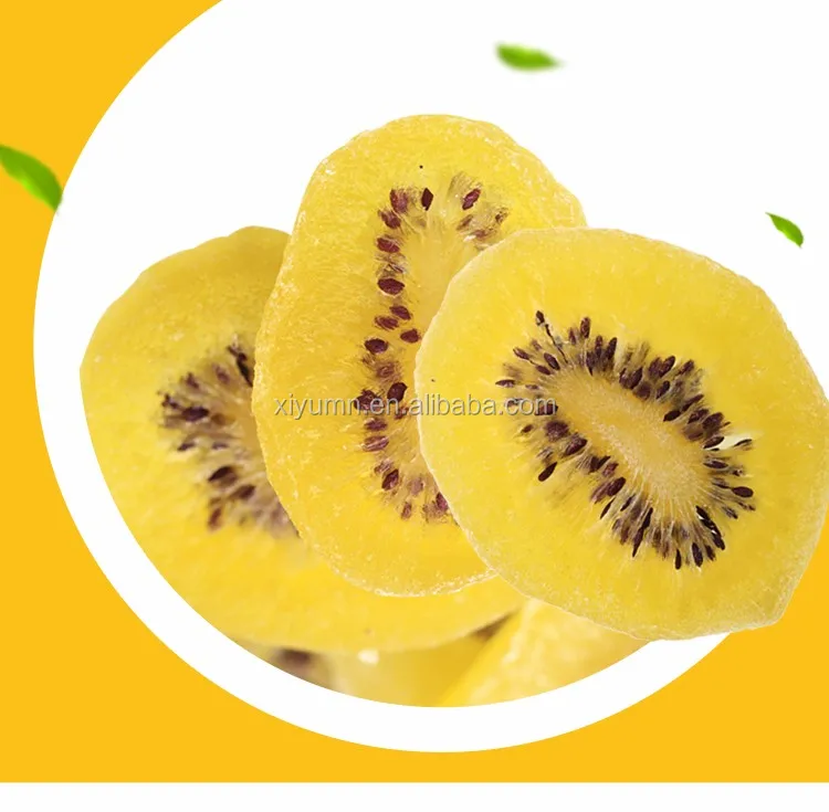Competitive price yellow color dried kiwi additive free dried golden kiwi from factory