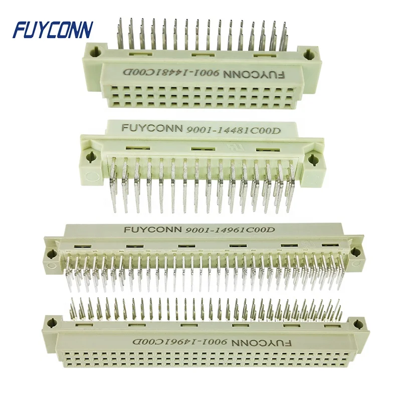 3-мя рядами красивых под прямым углом терминал PCB Женский Разъем Eurocard, женский европейский R/печатную плату в 3 ряда DIN41612 разъем