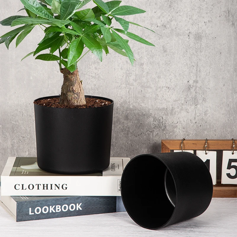 Yicai Round Planters for Indoor Flowers Pots Plants Plastic Nursery Planting Orchid Garden Rural Extra Large Trees