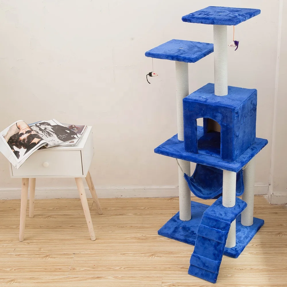 Plush Cute Style Cat Sisal Scratching Toy Portable  Cat Scratcher Tree cat tree integrated natural safety toys house