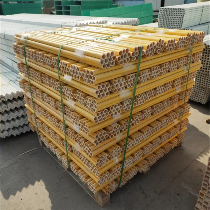 Best Selling China Manufacture Fiberglass Reinforced Circular tube Plastic Profiles FRP GRP H-beam For Workshop