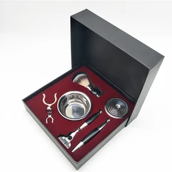 Новинка 2020, набор для бритья JDK, Мужской подарочный набор, набор кистей для бритья из синтетических волос для мужчин, портативный набор с роскошной подарочной коробкой