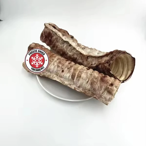 10Kgs MOQ OEM dog food  OEM Freeze Dried Beef Trachea  pet treat