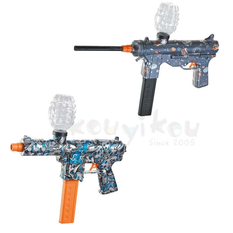 Electric Jel water Electric toy gun soft Ball TEC-9 Rechargeable speed Automatic Splash shooting game Ball Gun