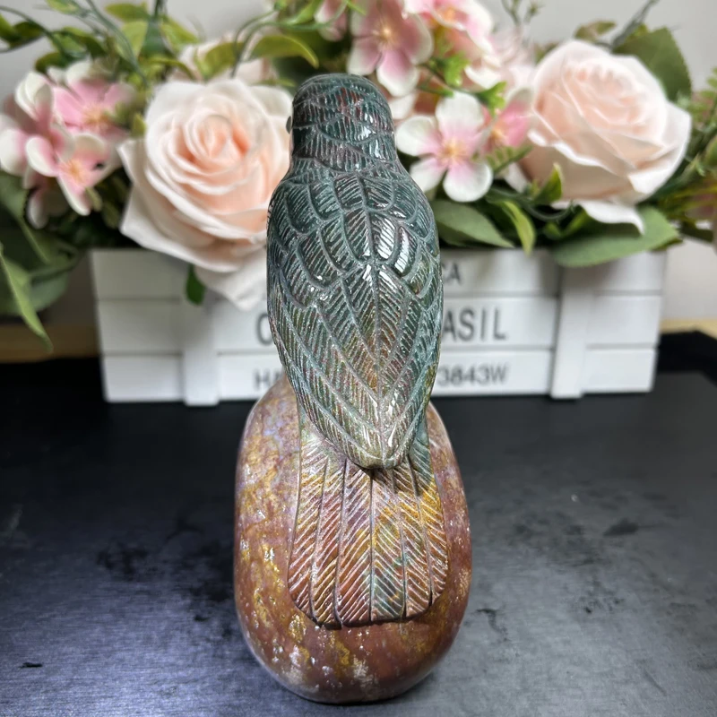 Kindfull Ocean Jasper Skulls Natural Hand Carved Crystal Stones  Ocean Jasper Skulls for gift