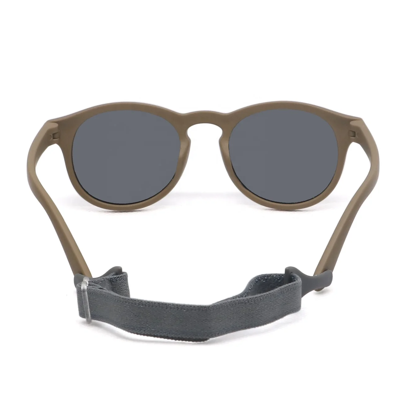 Высокое качество От 0 до 3 лет ТПИ детские солнцезащитные очки поляризованные с гибким круглым безопасный мягкий изготовленным на заказ логосом для маленьких мальчиков и девочек Солнцезащитные ремешком