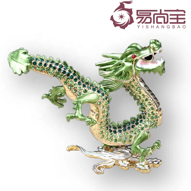 YI SHANG BAO Hot selling high-quality beautifully produced multi-color home furnishings Yunlong jewelry box