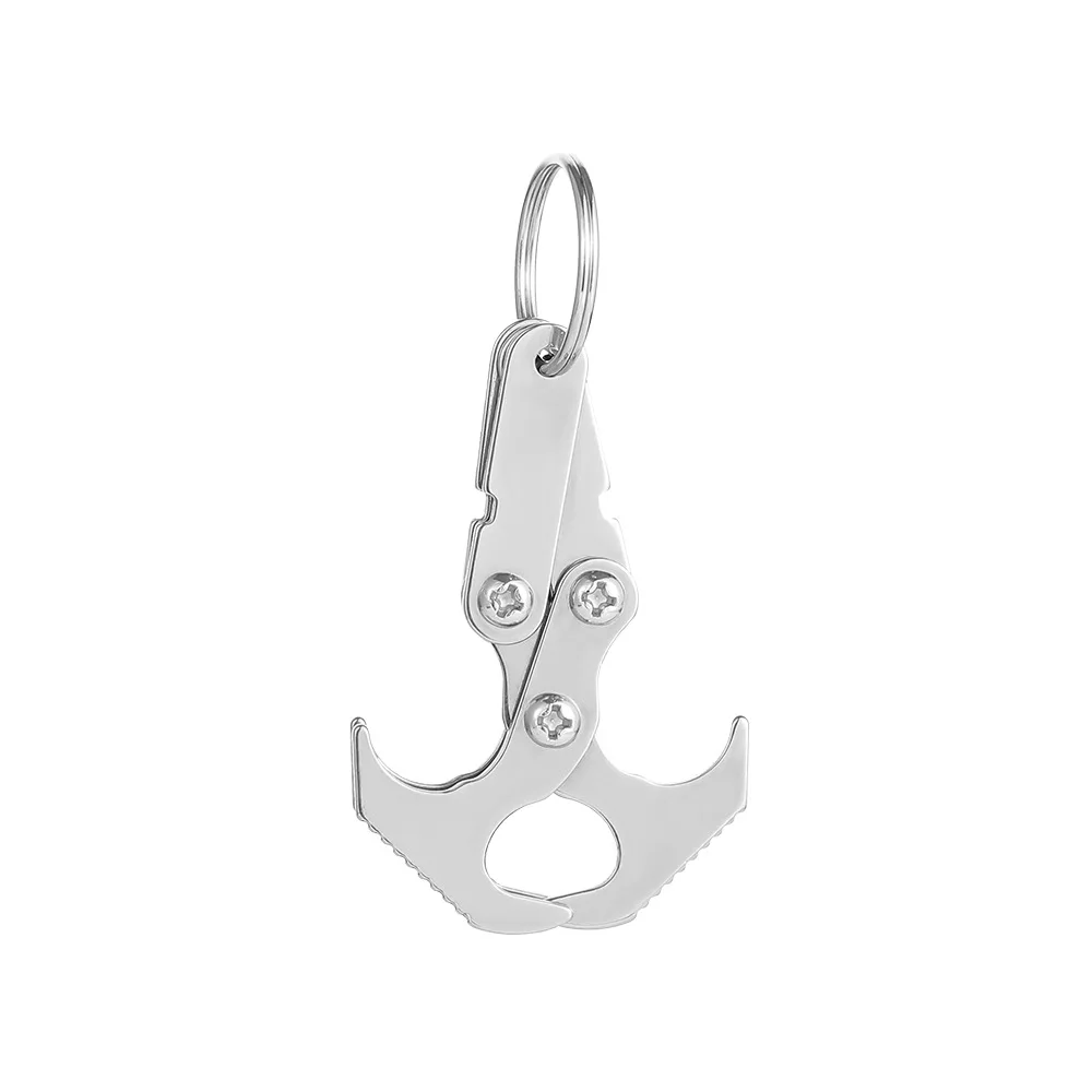 Portable folding gravity grappling hook outdoor climbing claw survival climbing hook tool folding survival heavy claw flying tig