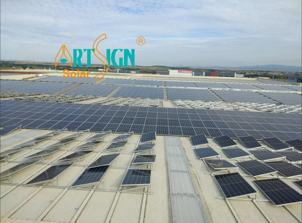 Art Sign Solar metal roof bracket PV aluminium mounting Kit triangle brackets ballasted mount