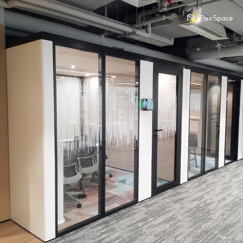 Flexspace 2025 new Portable Studio Office Pod Work Sound Proof Glass Pods Indoor Office Cell Phone Privacy Pod for sale