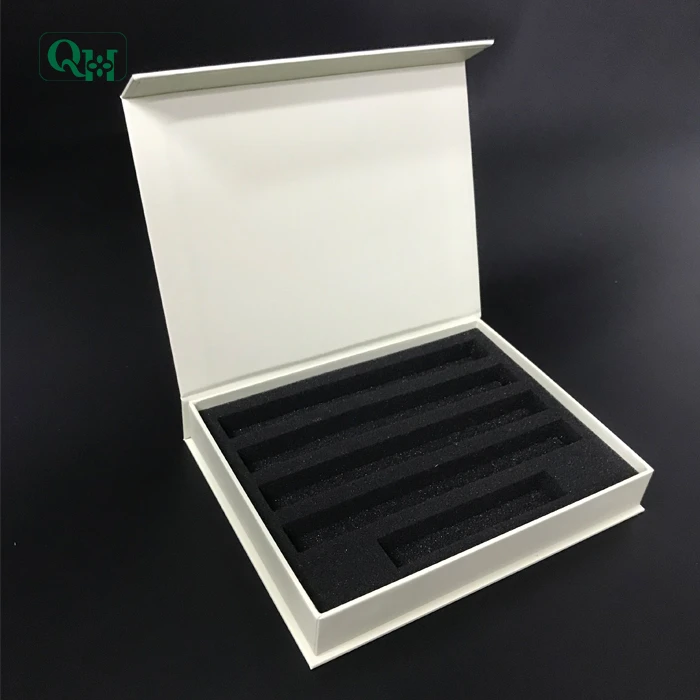 
Custom Perfume Wine Test Tube Blass Bottle Cardboard Packaging Paper Box For Gift With Sponge 