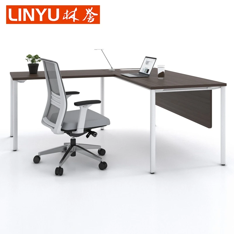 Modern Directors Desk Modern L Shape Office Table Wooden Executive manger Office Desk