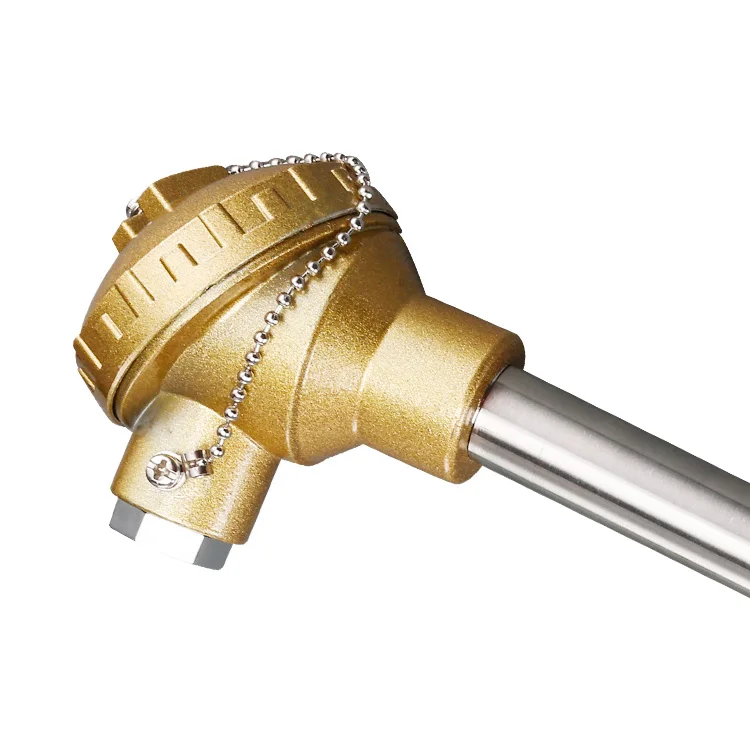 wholesale pt Rt high temperature sensors s type fixed flange thermocouple for industrial