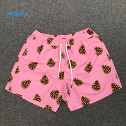 Polyester Beach Shorts Men Surfing Board Short Parrots Printing Swimwear Swimsuit Swim Shorts