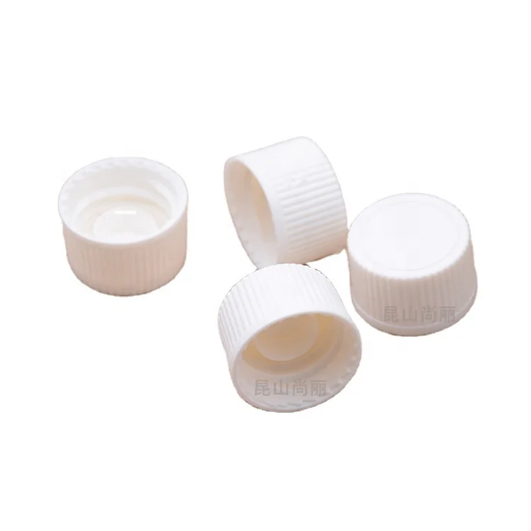 DIN18 sealing cap white lid PP black cap self sealing